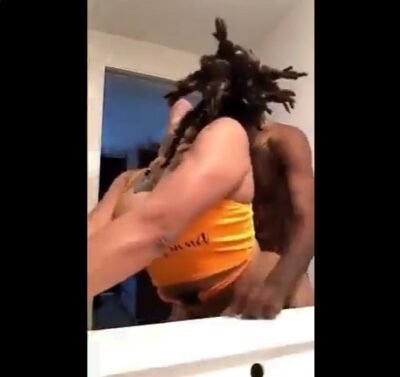 Step sister needs help washing the toilet